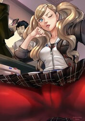 ann_takamaki atlus big_breasts female jiro-knightraider persona persona_5 short_hair straight