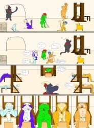 absurd_res abyssinian_cat anthro anus balls basket bel_(belafterdark) black_body black_scales blue_hair bound broom cleaning_tool cleansing comic container corpse death death_erection decap decapitation domestic_cat dragon emperor_(samythedragon) english_text erection executed execution executioner felid feline felis fur genitals george_(professeurrenard) glans green_body green_scales guillotine hair hands_tied headless hi_res male male_cat mammal max_neon mythological_creature mythological_scalie mythology nude orange_body orange_fur penis peril purple_body purple_fur red_hair samy samy_the_dragon samys_mobile_jail samythedragon scales scalie severed_body_part severed_head shy sitting_in_circle snuff tail text trapper_the_kobold_(trapper) turkish_scales vanyel_(vanyelstargazer)