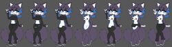 absurd_res anthro clothing fan_character felid female fingerless_gloves footwear gloves handwear hi_res highlights_(coloring) hindpa huge_image lipstick makeup mammal markings nibv pantherine paws piercing renz rubber snow_leopard socks solo solo_focus sonic_(series) sonic_the_hedgehog_(series) stirrup_socks