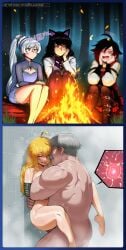 against_wall ai_generated amputee blake_belladonna blonde_hair blush drooling fat_ass grey_hair heart heart_around_head jazzifu long_hair netorare older_male older_male_and_younger_female one_arm ovum ovum_meets_sperm panels peter_port ruby_rose rwby self_upload shower shower_sex standing_sex sweat text tongue_out vaginal_penetration weiss_schnee wet wet_body wet_skin yang_xiao_long