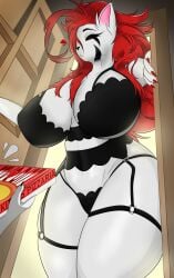1boy 1boy1girl 1girls anthro ass ass_bigger_than_head belly big_breasts big_ears big_eyelashes big_hips bigger_female black_bra black_clothing black_markings black_panties black_sclera breasts breedable busty busty_female cat_ears cat_girl catgirl curvaceous curvy curvy_female curvy_figure curvy_hips cute delivery_boy delivery_employee deviantart digital_media_(artwork) door ear_tuft english_text enormous_ass enormous_tits explicit fanart felid feline felis female female_anthro female_focus front_view fur furry furry_female furry_only goth goth_furry goth_girl heart hips hips_wider_than_shoulders hourglass_figure huge_breasts huge_thighs infie infie_(snfw) legs lingerie long_hair long_red_hair looking_at_viewer mammal marking marking_on_chest markings markings_on_face massive_breasts mature mature_female mommy mommy_kink mommy_milkers nails naked naked_female necrolourian_(species) nipples nipples_visible_through_clothing no_ai non-human nose nsfw oc original original_character panties pink_ear pizza red_eyes red_hair red_nails redhead_female slutty_female small_mouth smaller_male snfw snfw_(artist) solo solo_female thick thick_girl thick_legs thick_thighs thighs white_fur white_skin wide_hips wide_thighs xelfaye