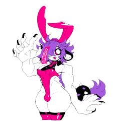1boy athletic athletic_femboy athletic_male bao_bao_(kittbetelgeuse) bottom_heavy bottom_heavy_femboy bunny_boy bunny_ears bunnysuit femboy femboy_focus femboy_only fit fit_femboy fit_male hourglass_figure jiangshi kittbetelgeuse leotard muscular muscular_femboy muscular_male purple_hair sharp_claws sharp_fingernails thick_thighs thigh_highs thighhighs vampire vampire_boy vampire_femboy white_skin