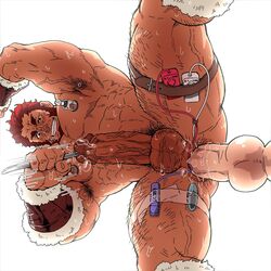 1boy abs anal anal_object_insertion armpits bara beard blush boner chest dildo erection facial_hair fate/grand_order fate/zero fate_(series) from_below gay highres iskandar_(fate) konohanaya large_penis male_focus male_only male_urethral_insertion manly milking_machine muscle nipples nude object_insertion pectorals penis precum sex sex_toy solo testicles thick_thighs thighs uncensored urethral_insertion veins vibrator vibrator_in_anus