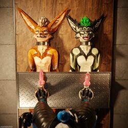 1:1 3d_(artwork) 4k absurd_res animal_genitalia animal_penis anthro anthro_on_anthro arms_tied ball_crush ball_squeeze balls basement biped black_body black_boots black_clothing black_footwear black_fur black_shoes blender_(artwork) blender_cycles_(artwork) blue_body blue_fur blue_penis bodily_fluids bondage boot_on_balls boots bottomwear bound brown_body brown_fur canid canine canine_genitalia canine_penis canis claws clothed clothing cock_and_ball_torture cockbox crush cuff_(restraint) cum cum_dripping_from_penis cum_on_penis depth_of_field digital_media_(artwork) dominant dragonplayer dragonplayer_(character) dungeon dusty_foxwood_(dusty0071) erection feet flat_balls foot_crush foot_fetish foot_on_balls foot_play footwear fox fur genital_fluids genital_torture genitals goth_boots green_body green_fur grey_body grey_fur group hair hi_res hindpaw hybrid inside jacket jex knot leather leather_boots leather_bottomwear leather_clothing leather_footwear leather_jacket leather_pants leather_topwear legs_tied legwear male mammal metal_cuffs moan mondsikel_(character) multicolored_body nude on_ground open_mouth orange_body orange_fur orgasm pain pants paws penis reflection restraints rexouium screaming sex shoes shoes_on slim slim_anthro slim_male slim_sub smile standing standing_on_balls submissive submissive_male tail topwear torture trampling trio white_body white_fur yellow_body yellow_fur