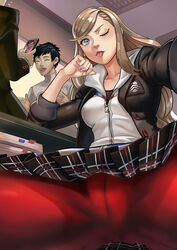 ann_takamaki atlus big_breasts female jiro-knightraider long_hair persona persona_5 straight