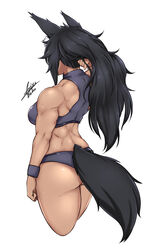 airisubaka female female_only vera_(airisubaka) wolf_ears wolf_girl wolf_tail