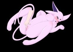 animated dildo espeon fatelogic female furry lying moaning nintendo nude on_floor pokemon uncensored wet_pussy