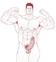 1boy abs armpit_fetish armpit_hair armpits ass balls ballsack bara beard beard_stubble bicep_curl biceps big big_ass big_boy big_butt big_chest big_cock big_dick big_man big_pecs big_penis boku_no_hero_academia buff butt chest chunky_thighs circumcised circumcised_penis endeavor_(boku_no_hero_academia) endeavor_(my_hero_academia) enji_todoroki hairy hairy_armpits hairy_body hairy_legs hairy_pecs hairy_pectorals happy_trail hard_cock hard_dick hard_penis huge huge_chest huge_cock huge_dick huge_man huge_pecs huge_penis huge_thighs louwin male male_only moustache muscles muscular mustache_stubble my_hero_academia pecs pubic_hair shiny_ass shiny_butt thick_thighs thighs thighs_bigger_than_head turned_on veiny veiny_biceps veiny_cock veiny_dick veiny_muscles veiny_penis