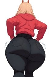 1female 1girls ai_generated ass ass_focus big_ass big_breasts blonde_hair breasts bubble_butt chainsaw_man dumptruck_ass enormous_ass fat_ass female female_only gigantic_ass ginormous_ass goonable hoodie horns huge_ass humongous_ass hyper hyper_ass jeans mature mature_body mature_figure mature_woman milf mommy mrnails pantylines perfect_ass perfect_body perfection power_(chainsaw_man) rare round_ass solo solo_female thick thick_ass thick_thighs thighs tight_pants voluptuous voluptuous_female white_background wide_hips