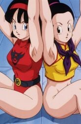 chichi chichi_(majin_buu_saga) dragon_ball dragon_ball_z hot lesbian mother_and_daughter videl