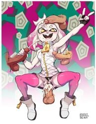 1girls 4boys bukkake clothed_sex clothing creampie cum cum_in_pussy cum_inside cum_on_body cum_on_breasts cum_on_face disembodied_penis exposed_breasts group_sex kollerss legwear maiz-ken multiple_boys multiple_penises nintendo nude panties_aside pearl_(splatoon) penis splatoon tagme