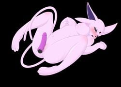 animated dildo espeon fatelogic female furry lying moaning nintendo nude on_floor pokemon uncensored wet_pussy