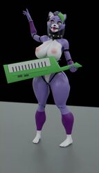 3d 3d_(artwork) 3d_artwork 3d_model animatronic five_nights_at_freddy's five_nights_at_freddy's:_security_breach fnaf furry gray_hair green_hair huge_breasts nude nude_female pinup roxanne_wolf_(fnaf) scottgames steel_wool_studios sunr4y sunr4y_w0rksh0p synthesizer thick_thighs wide_hips wolf yellow_eyes