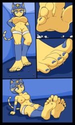 absurd_res alternate_body_type alternate_breast_size animal_crossing animal_humanoid ankha annoyed anthro cat_humanoid domestic_cat felid felid_humanoid feline feline_humanoid felis female foot_fetish half_naked hi_res humanoid jj-psychotic macro mammal mammal_humanoid nintendo squish stomping toes video_games worship