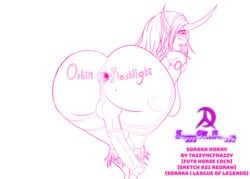 soraka from league of legends by tazzymcfrazzy