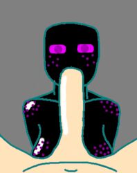 1boy 1girls animated enderman enderwoman fellatio first_person_view freckles gold33444_(artist) human looking_at_viewer male_pov minecraft monster_girl oral penis point_of_view pov