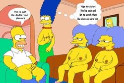 20th_century_fox animated female fox_corporation homer_simpson human male marge_simpson patty_bouvier selma_bouvier the_simpsons