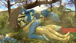 16:9 3d anthro ass balls breasts butt_grab canid canine clothing clothing_aside cowgirl_position duo feet female female_penetrated fox fox_mccloud genitals grass hand_on_butt happy happy_sex krystal male male_penetrating male_penetrating_female mammal mommyosha nintendo nipples nude on_bottom on_top outside outside_sex penetration penis pussy romantic_couple romantic_sex sex source_filmmaker star_fox straight vaginal_penetration video_games widescreen