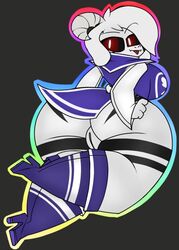 anthro asriel_dreemurr asriel_dreemurr_(god_form) ass big_breasts big_butt boots bovid breasts caprine clothed clothing female female_asriel footwear genitals goat golden_is_bunny hair horn huge_butt humanoid mammal monster pussy rear_view rule_63 solo thick_thighs tongue tongue_out undertale video_games white_body wide_hips