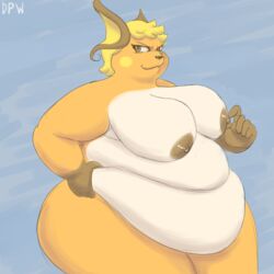 1:1 2019 absurd_res anthro areola belly belly_grab big_belly big_breasts breasts female front_view hi_res highlights_(coloring) huge_breasts mammal mouse murid murine navel nintendo nipple_fetish nipple_play nipples nude obese obese_anthro obese_female overweight overweight_anthro overweight_female pokémon_(species) pokemon pokemon_(species) raichu rodent solo thick_thighs video_games whooperscooper wide_hips yellow_body