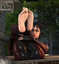 double_bun egirl feet female foot_focus koolsfm petite phantom_(rogue_company) rogue_company soles solo