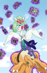 abdominal_bulge absurd_res anal anal_penetration areola assisted_sex blush bodily_fluids braces button_(fastener) button_eyes buttplug buttplug_in_ass buttplug_insertion card chest_spike clothed clothing clothing_aside collar dice dildo dragonite duo ear_piercing eyewear female floating fuzzycogs gardevoir gem gem_eyes generation_1_pokemon generation_3_pokemon genital_fluids genitals glasses hat headgear headwear hi_res huge_dildo multicolored_body nerd nintendo nipples object_in_ass panties panties_aside panties_down partially_clothed penetration piercing plug_(sex_toy) plug_insertion plushie pokemon pokemon_(species) pokemon_card psychic psychic_powers sableye sex_toy sex_toy_in_ass sex_toy_insertion sharp_teeth short size_difference sky spikes spikes_(anatomy) spiral spiral_eyes stitch_(sewing) strapon stretched_vagina teeth telekinesis underwear underwear_aside underwear_down vaginal vaginal_fluids vaginal_penetration vulva white_body witch_hat yu-gi-oh_card