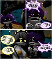 1boy 2girls 3d 3d_(artwork) 3d_artwork 3d_model 3d_render 3girls absurd_res absurd_resolution absurdres before_sex big_ass big_boobs big_breasts big_butt big_nipples black_cock comic comic_page comic_panel comics dark-skinned_male dark_skin erect_penis glitch_productions imminent_penetration imminent_sex kidnapped kidnapped_girl large_ass large_breasts large_butt murder_drones n_(murder_drones) pitch-black_skin plot porn_with_plot purple_eyes purple_hair queen_of_spades robot robot_girl robot_humanoid serial_designation_v sfm source_filmmaker source_filmmaker_(artwork) tagme text text_bubble uzi_(murder_drones) uzi_doorman v_(murder_drones) white_body white_hair whiteweasel yellow_eyes