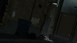 1boy 1girls 3d animated blonde_hair breast_grab defeated homeless large_breasts mask masked masked_female on_side outdoors ozisan rape supervillain supervillainess tagme video