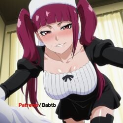1girls after_sex ai_generated anus ass babtb big_ass big_breasts bleach bleach:_the_thousand-year_blood_war blush breasts brown_eyes clothed cum dokugamine_riruka female hetero_sex hi_res long_hair looking_at_viewer mammal nipples pussy red_hair riruka_dokugamine smile smiling straight thick_thighs uncensored wide_hips