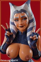 ahsoka_tano ai_generated alien alien_girl alisai752 athletic_female big_ass big_breasts human human_penetrating light-skinned_male paizuri star_wars