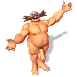 1boy 3d 3d_(artwork) bald bald_male belly dr._eggman eggman facial_hair fat fat_male feet full_body genitals human human_only light-skinned_male light_skin looking_at_viewer makioria male male_only mammal mature_male mustache nipples nude nude_male obese obese_male open_mouth overweight overweight_male part_3 pubic_hair sega solo solo_focus solo_male sonic_(series) sonic_the_hedgehog_(series) transparent_background