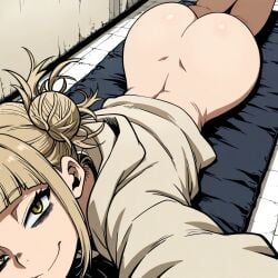 1boy 1girls ai_generated blonde_hair boku_no_hero_academia female himiko_toga male my_hero_academia selfie selfie_pose tagme toga_himiko