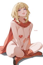 1girls big_breasts breasts curvaceous curvy curvy_female dc dc_comics female female_focus female_only heart_pasties light-skinned_female light_skin looking_at_viewer melowh my_adventures_with_superman pasties slim_waist smile smiling smiling_at_viewer solo solo_female solo_focus supergirl thighs wide_hips