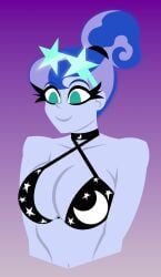 2026 2d 2d_(artwork) 2d_artwork 2girls big_breasts blue-haired_female blue-skinned_female blue_body blue_hair blue_hair_female blue_skin bra breasts digital_media_(artwork) duo duo_female egor418 equestria_girls eyewear female female_only glowing_hair hairbun light-skinned_female light_skin mascara mostly_nude mostly_nude_female my_little_pony nude nude_female principal_celestia purple-haired_female purple_hair purple_hair_female speech star-shaped_eyewear sunglasses sunglasses_on_head textless textless_version upper upper_body upper_body_focus upper_body_only vice_principal_luna