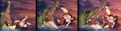 animal_pred ass_visible_through_clothes black_hair blue_eyes boots captain_hook cleavage crocodile damsel_in_distress disney_villains fair_skin female_prey genderswap_(mtf) hook hook_hand human human_prey imminent_vore long_hair male_pred malphasbcs open_mouth peril peter_pan_(disney) pirate_girl predator predator/prey prey reptile rule_63 screaming socks tick-tock tick_tock tick_tock_crocodile torn_clothes torn_pants torn_shirt villainess water wide_eyes