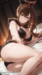 1girls ai_generated bare_legs big_breasts bikini_top braid braided_hair braided_ponytail breasts brown_hair curvy curvy_body curvy_female dreamyan_ai female female_focus female_only green_eyes hi_res high_quality high_resolution highres huge_breasts large_breasts legs_together long_hair looking_at_viewer lying lying_on_bed lying_on_side on_side ponytail re:zero_kara_hajimeru_isekai_seikatsu seductive seductive_eyes seductive_look seductive_mouth seductive_pose seductive_smile shaula_(re:zero) shorts smile smiling solo solo_female solo_focus thick_ass thick_thighs thighs uncensored very_long_hair
