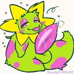 1:1 2026 balls bedroom_eyes bodily_fluids cheek_tuft darkner deltarune dripping facial_tuft floradinn fluffy fluffy_tail genital_fluids genitals leaking_precum lidded_eyes male musk narrowed_eyes penis precum precum_drip seductive solo sunspikevee tail tapering_penis tongue tongue_out tuft undertale_(series)