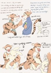 ambiguous_gender anthro artistmofaxuanlan black_bars blush butt clone dialogue disney double_penetration ears_down felid fluffy fluffy_tail group group_sex hi_res lagomorph leporid letterbox male male/ambiguous male/male mammal markings mofaxuanlan oral oral_penetration pantherine penetration pivoted_ears rabbit rabbit_(winnie_the_pooh) sandwich_position sex striped_body striped_markings striped_tail stripes tail tail_markings threesome tiger tigger trio winnie_the_pooh_(franchise)