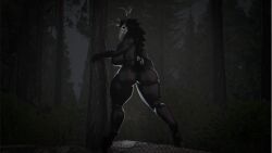 2026 absurd_res aimskull american_mythology anthro antlers areola belly big_breasts big_nipples black_body black_fur bone breasts deer digital_drawing_(artwork) digital_media_(artwork) female fur genitals hi_res horn huge_thighs indigenous_north_american_mythology large_female looking_at_viewer mammal monster mythological_creature mythology nipples north_american_mythology nude overweight skull skull_head solo teeth thatghkatkat thick_thighs tuft wendigo white_eyes