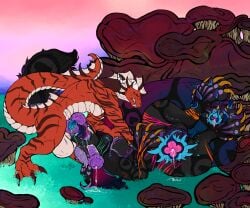 2_penises 6:5 absurd_res all_the_way_through animal_genitalia animal_penis anthro anthro_on_feral anthro_on_top anthro_penetrating anus balls bestiality big_balls big_butt big_clitoris big_penis bodily_fluids butt claws clitoral clitoral_hood clitoral_masturbation clitoris cum cum_in_mouth cum_inside cum_on_ground cum_on_self deziyonix_(yonnixart) double_penetration dragon ear_penetration ejaculation equine_genitalia equine_penis european_mythology feet fellatio feral feral_penetrated foot_fetish foot_on_clitoris foot_on_vulva foot_play genital_fluids genitals hemipenes hi_res hindpaw huge_balls huge_butt huge_hips huge_penis huge_thighs hybrid_genitalia hybrid_penis in_one_ear_and_out_the_other interspecies knot knotted_equine_penis knotted_penis knotting leaking_cum licking long_tongue lying male male_anthro male_on_feral markings masturbation multi_genitalia multi_penis mythological_creature mythological_scalie mythology nonbinary_(lore) on_back oral oral_penetration pawpads paws penetration penile penile_penetration penis penis_in_ear raised_tail scalie sex shigarshil size_difference striped_markings striped_tail stripes tail tail_anus tail_genitals tail_markings tail_tuft tail_vulva thick_thighs toe_claws tongue tongue_out tongue_out_fellatio tonguejob tuft unusual_anatomy unusual_genitalia_placement unusual_tail unusual_vulva_placement vulva western_dragon wide_hips xenogender_(lore) yonnixart