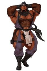 2026 abs arms balls bara biceps big_balls big_muscles big_pecs big_penis bodybuilder bulge censored chest_hair fundoshi hairy_male heavy_balls high_resolution highres huge_balls huge_bulge huge_cock huge_penis huge_testicles kuromine_hiraya legs male male_only mesh_clothing muscles muscular muscular_male muscular_thighs ninja nipples pecs penis pubic_hair scar solo solo_male tan_skin thick_thighs veiny_muscles yuatari