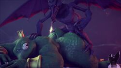 2boys 3d anal anal_penetration anal_sex animated anthro ass big_ass crocodilian donkey_kong_(series) huge_ass k_rool metroid ridley source_filmmaker tagme twitchyanimation video yaoi