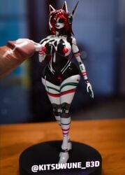 black_hair bukkake busty cum cum_on_body cum_painted_face cyan_eyes figure figure_transformation figurine heart-shaped_pupils kitsuwune_b3d large_ass large_breasts large_penis large_thighs long_hair red_hair robot robot_girl sex_toy sexbot velvet-01_(kitsuwuneb3d) white_skin