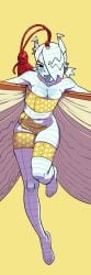 1girls atlas_anarchy barefoot breasts female indie_virtual_youtuber joecanvas pinup tagme tease tongue_out