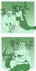 absurd_res after_sex animal_genitalia animal_humanoid animal_penis antlers arm_hair belly bent_over big_breasts big_butt big_penis bodily_fluids body_hair bouncing_breasts bovid bovid_humanoid breasts butt butt_squish caprine caprine_humanoid comic cum cum_from_vagina cum_in_vagina cum_inflation cum_inside cum_overflow deer deer_humanoid dialogue duo english_text equine_genitalia equine_penis excessive_cum excessive_genital_fluids female female_penetrated from_behind_position genital_fluids genitals goat_humanoid gynomorph gynomorph/female gynomorph_penetrating gynomorph_penetrating_female hand_on_hip hi_res horn humanoid impregnation inflation internal intersex intersex/female intersex_penetrating intersex_penetrating_female larger_female leaking_cum mammal mammal_humanoid penetration penis satyr sex size_difference smaller_gynomorph smaller_intersex squish standing susieruu text trans_(lore) trans_woman_(lore) translucent translucent_body vaginal vaginal_penetration