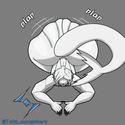 1:1 anthro aquatic big_butt butt canid canine canis clap domestic_dog fan_character fish hi_res huge_butt male mammal shark solo toby_mongobery