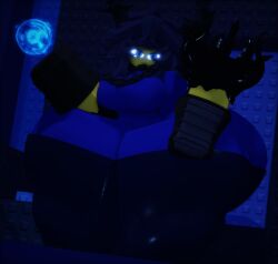 1girls 3d 3d_(artwork) 3d_model blue_eyes blue_outfit hair horns kingzeryn87 looking_at_viewer pants roblox roblox_game robloxian the_battle_bricks thighs treachstone_(the_battle_bricks) yellow_skin