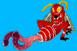 1boy 3:2 animal_genitalia animal_penis antennae_(anatomy) anthro anus arthropod arthropod_abdomen arthropod_abdomen_anus arthropod_abdomen_genitalia arthropod_abdomen_penis big_penis bodily_fluids cecropia_moth compound_eyes diphallia diphallism genital_fluids genitals hi_res huge_anus huge_cock hyper hyper_genitalia hyper_penis insects lepidopteran lepidopteran_wings male male_only moth multi_arm multi_genitalia multi_limb multi_penis nude penis precum prehensile_penis presenting puffy_anus saturniid simple_background sitting solo solo_male sweet_yissus wings