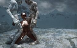 bethesda_softworks big_breasts blowjob falmer fellatio monster rape skyrim the_elder_scrolls