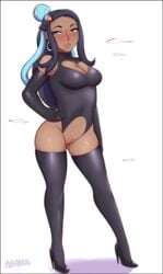 nessa (pokemon) from nintendo by abarus